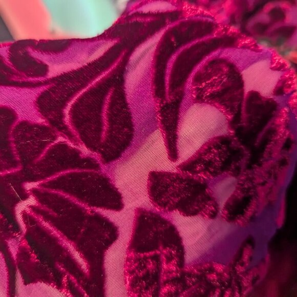 Unconventional Lace Goth Velvet Silk Chinese Dress Mandarin Cheongsam Vintage - Picture 6 of 12